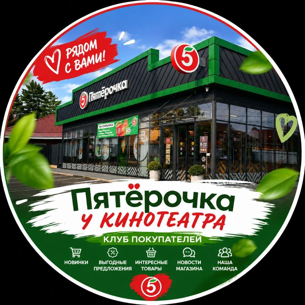 ❤️ Пятёрочка у кинотеатра (Северская) — канал в мессенджере MAX
