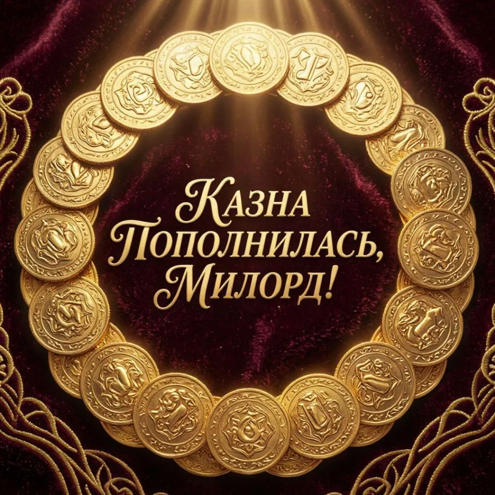 Казна пополнилась, милорд! — канал в мессенджере MAX