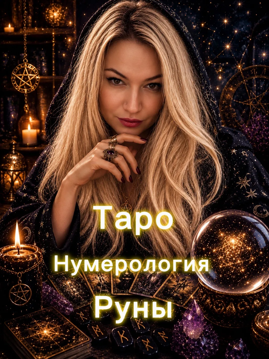 Таро, нумерология, руны.