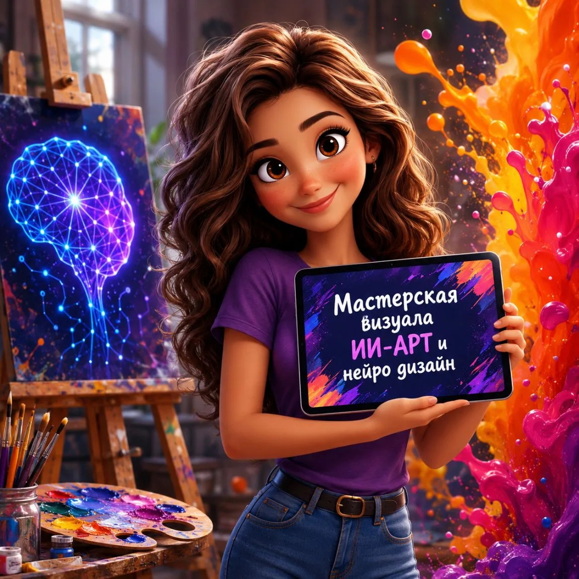 Мастерская визуала: ИИ-арт и нейро-дизайн — канал в мессенджере MAX