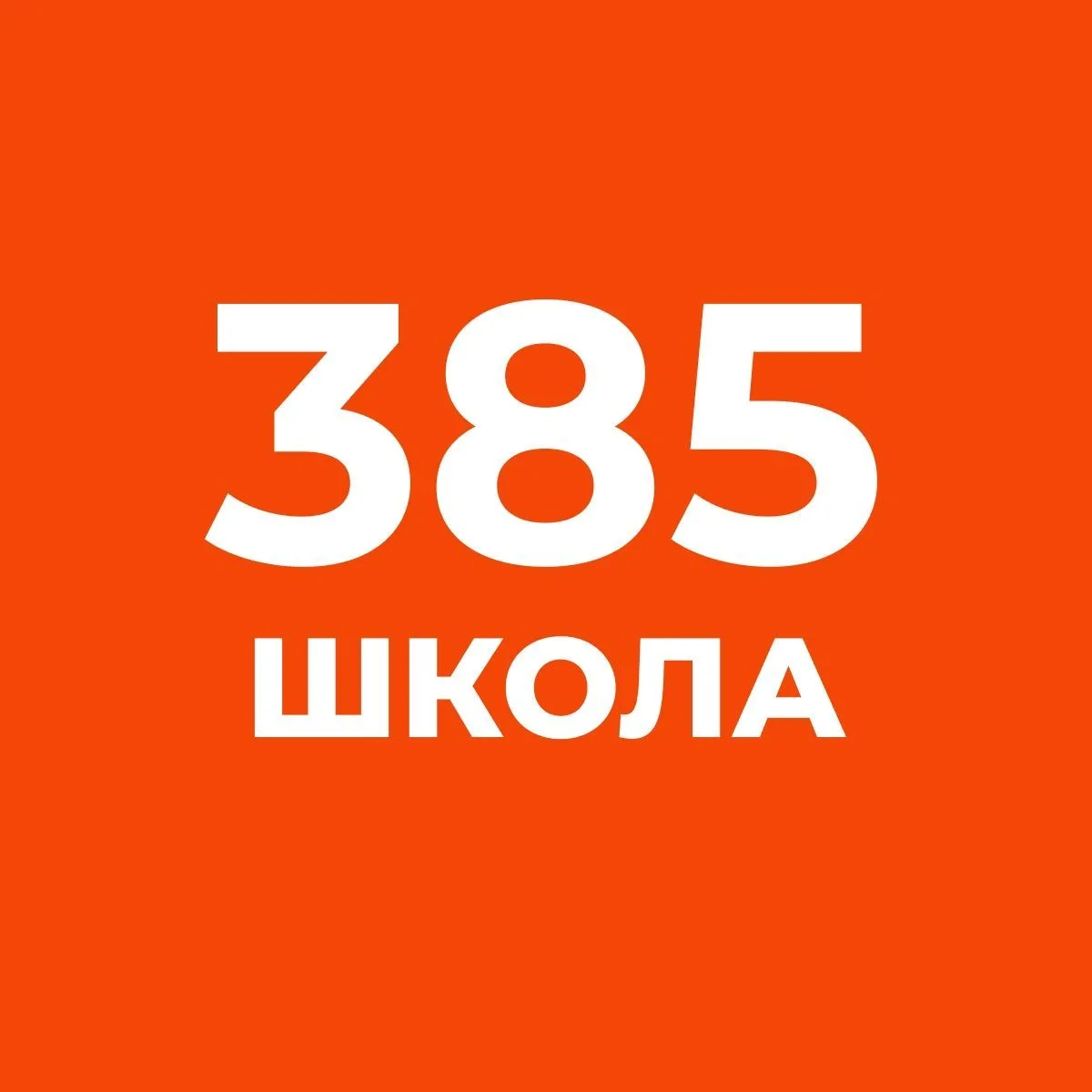 ГБОУ СОШ 385 Санкт-Петербурга — канал в мессенджере MAX