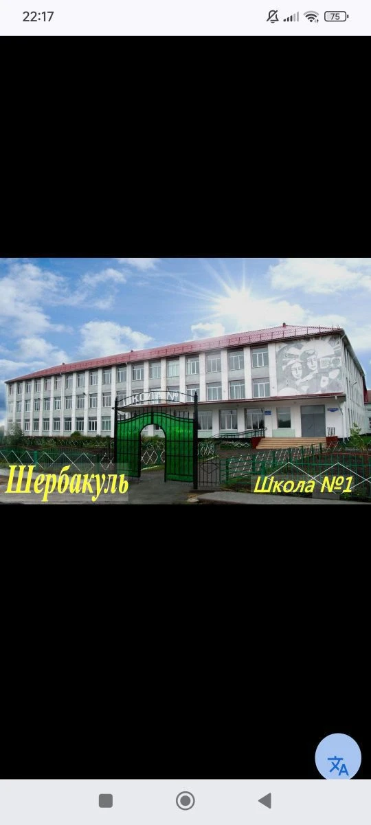 МБОУ "Шербакульская СОШ №1"