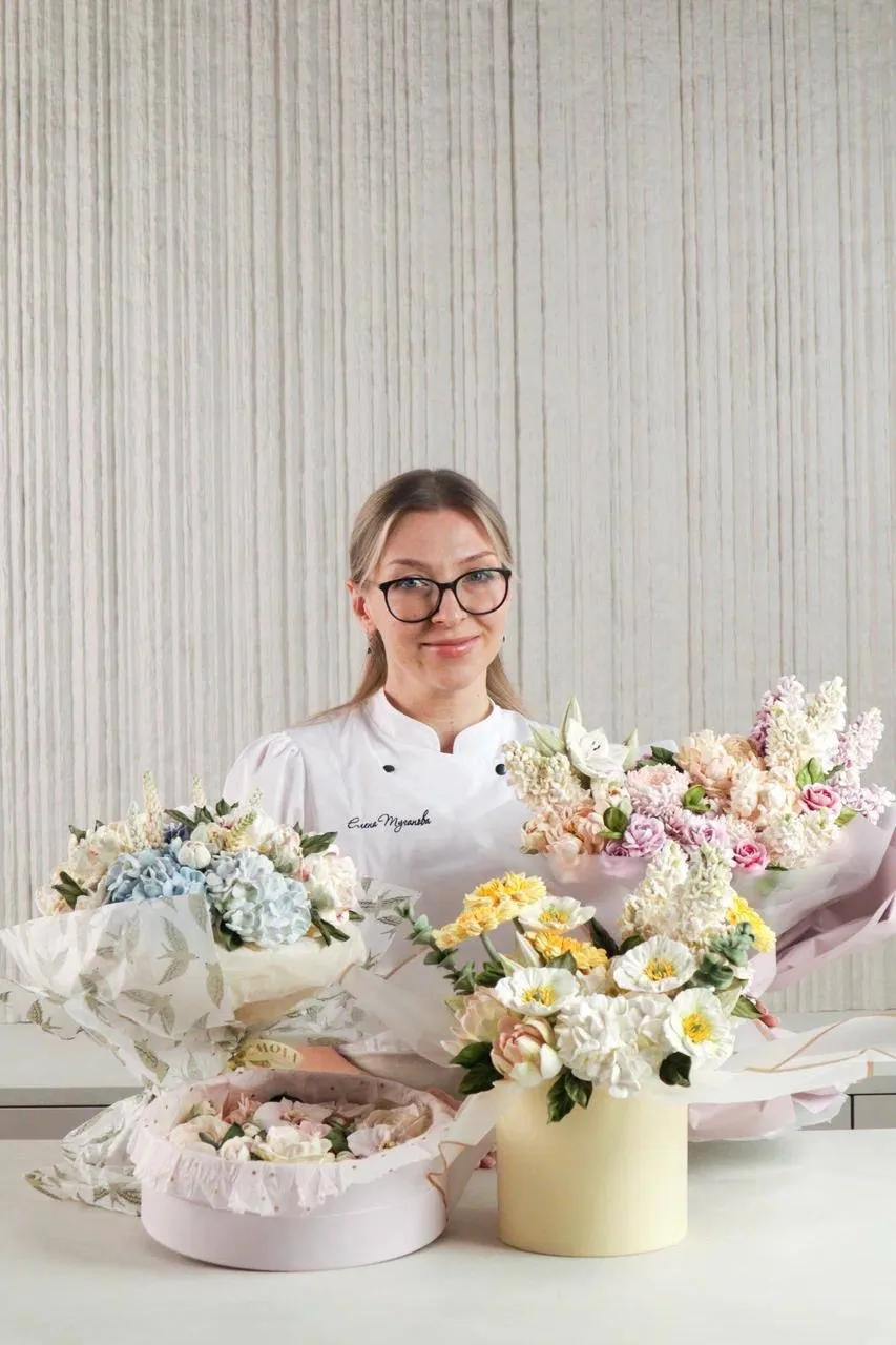 Зефирные цветы с Еленой Тугановой 🌸