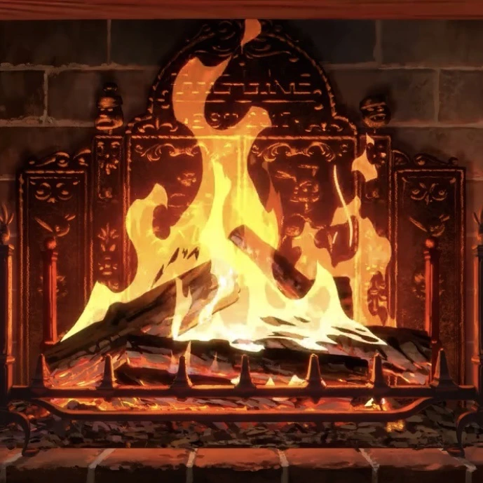 Тёплый камин 🔥