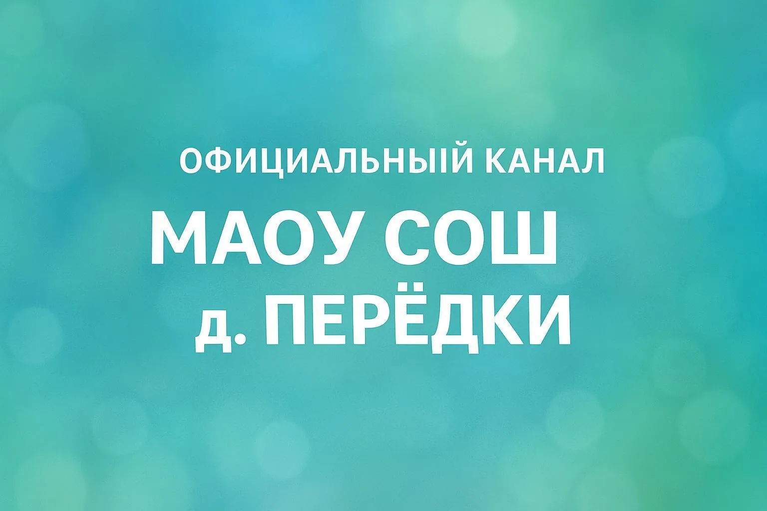 МАОУ СОШ д. Перёдки