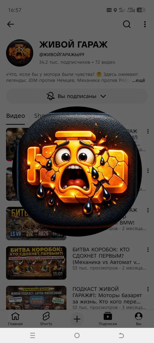 Живой гараж 🚘 Нейро-Shorts — канал в мессенджере MAX