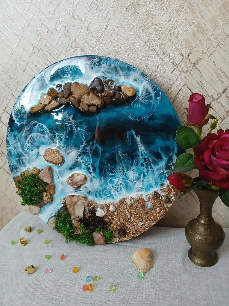 Эпоксидная смола, гипс, свечи