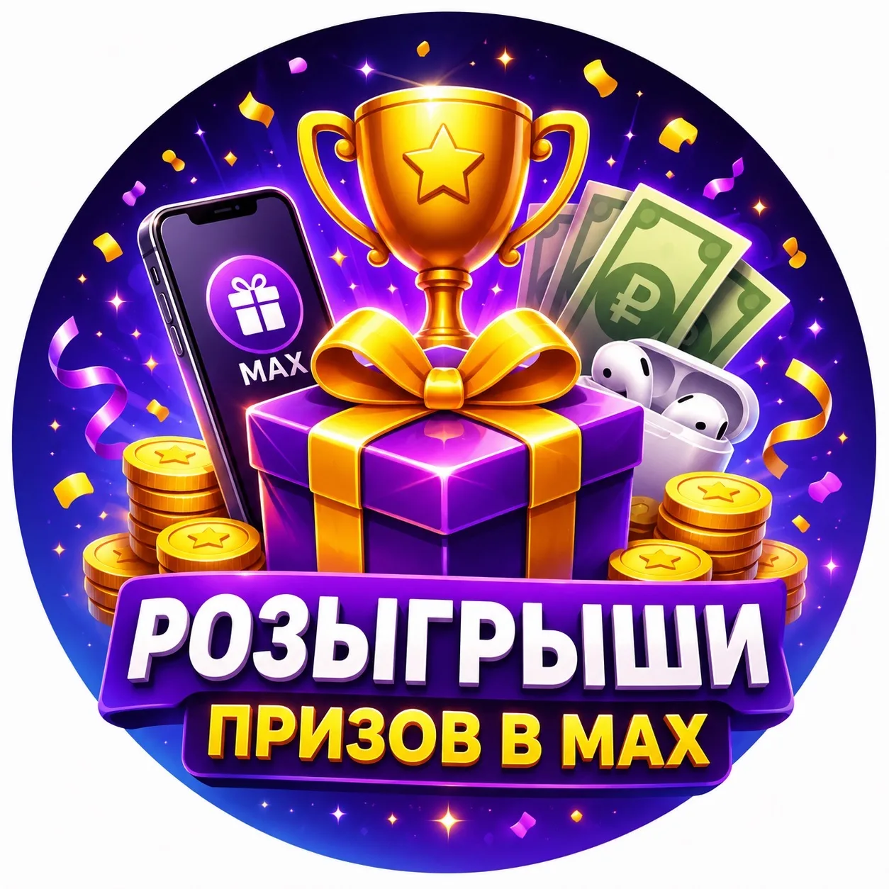 Розыгрыш призов в Max — канал в мессенджере MAX