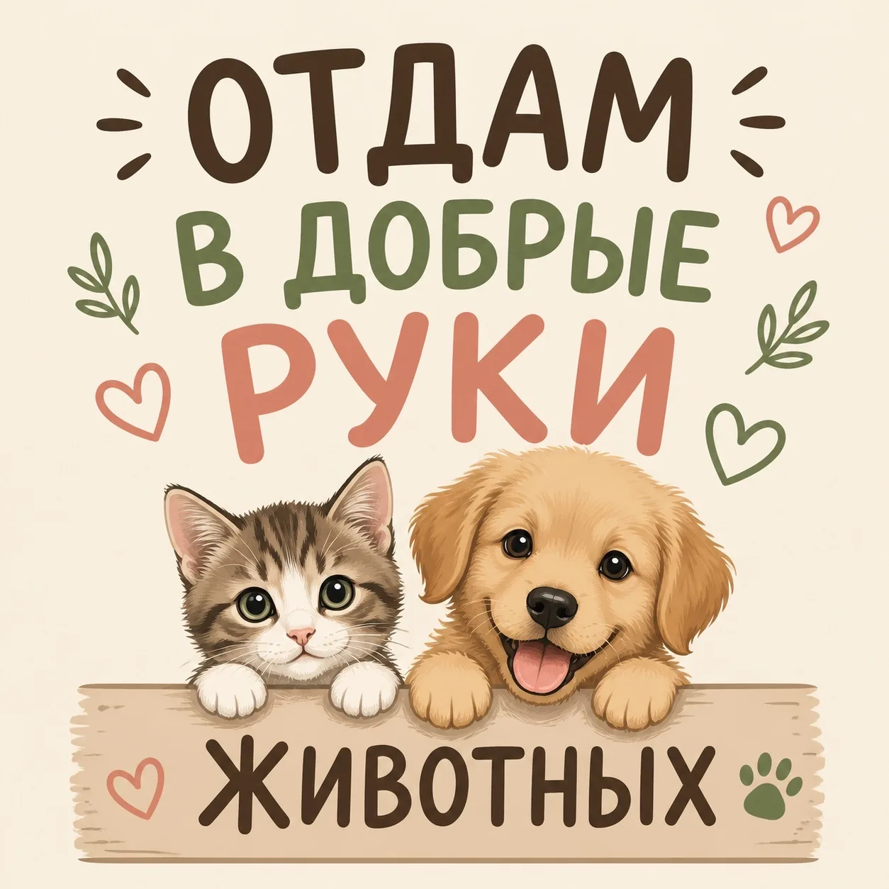 Отдам в добрые руки🐾 — канал в мессенджере MAX