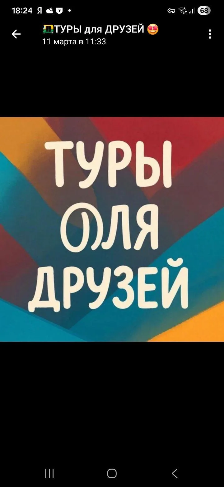 ТУРЫ ДЛЯ ДРУЗЕЙ — канал в мессенджере MAX