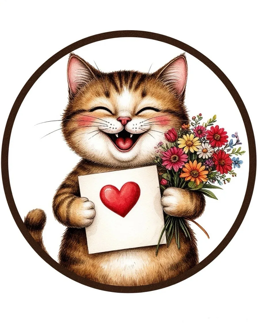 Открытка с улыбкой 💌
