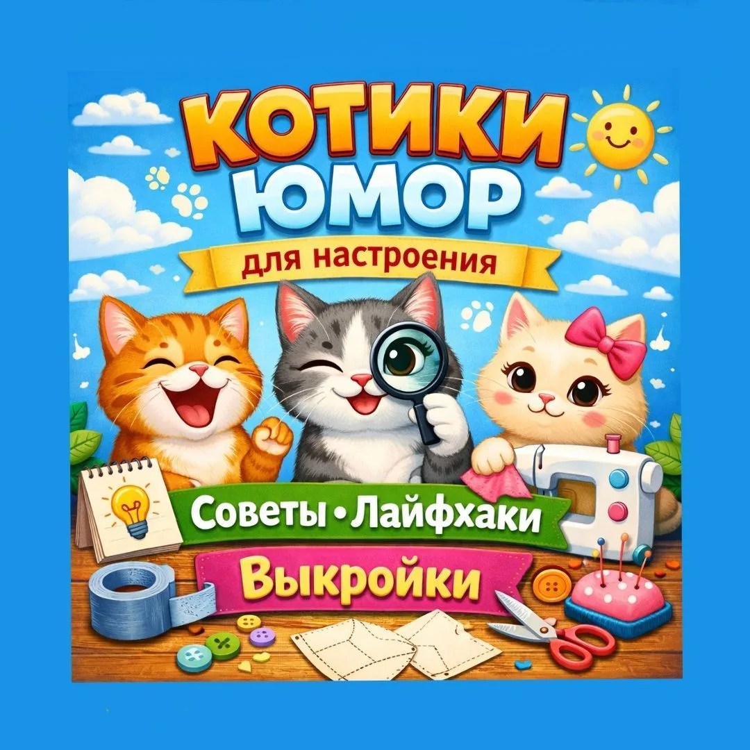 Котики ЮМОР для настроения + Советы Лайфхаки Выкройки