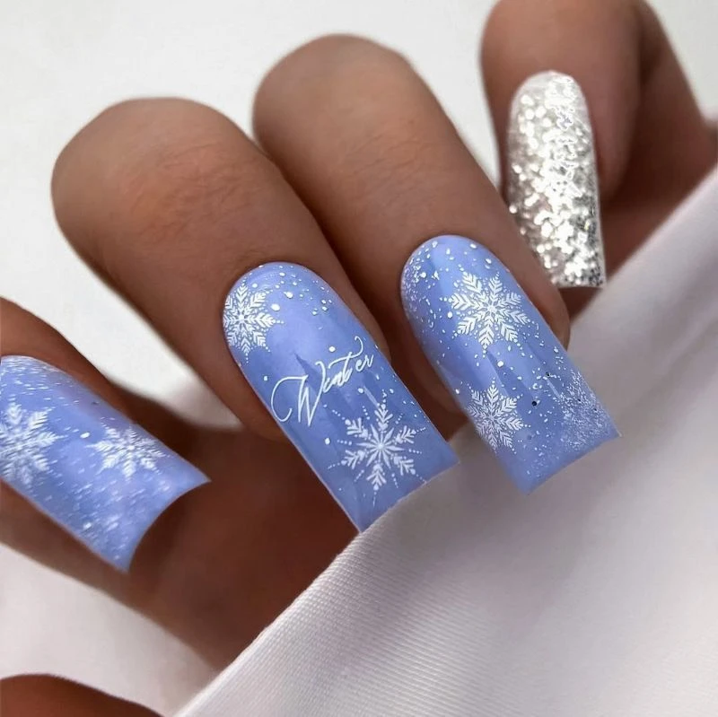 Зимний маникюр ❄️