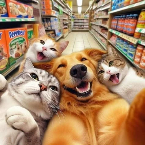 Веселые питомцы 🐱
