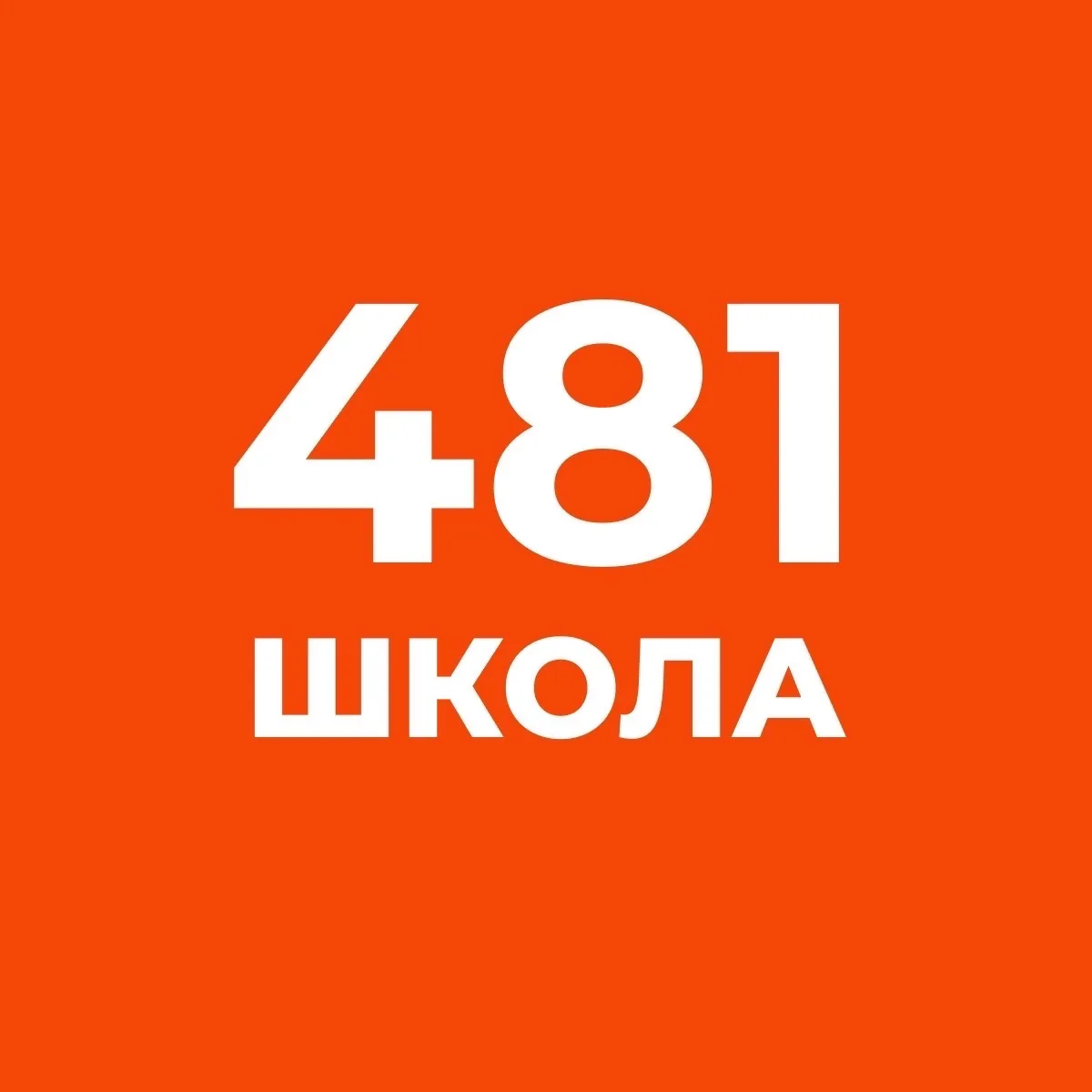 ГБОУ СОШ N 481 с углублённым изучением немецкого языка Кировского района Санкт-Петербурга — канал в мессенджере MAX
