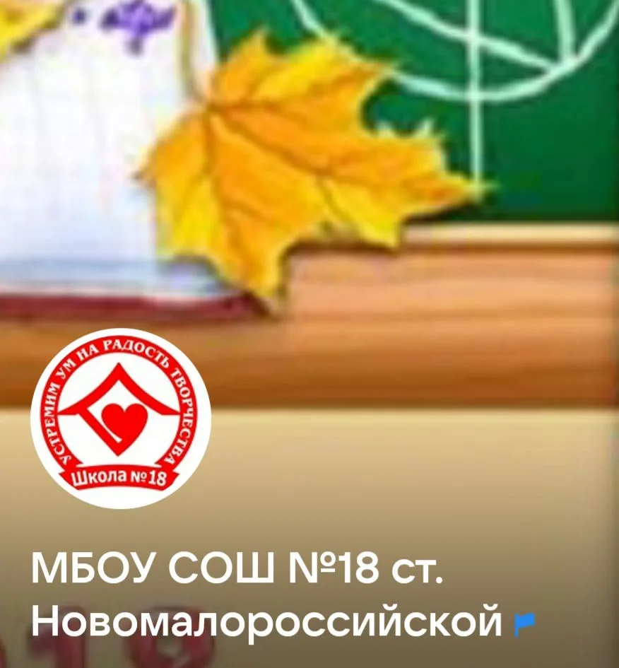 МБОУ СОШ №18 ст.Новомалороссийской — канал в мессенджере MAX
