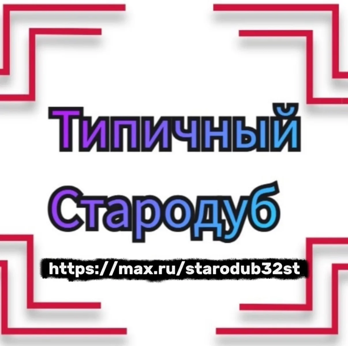 Типичный Стародуб — канал в мессенджере MAX
