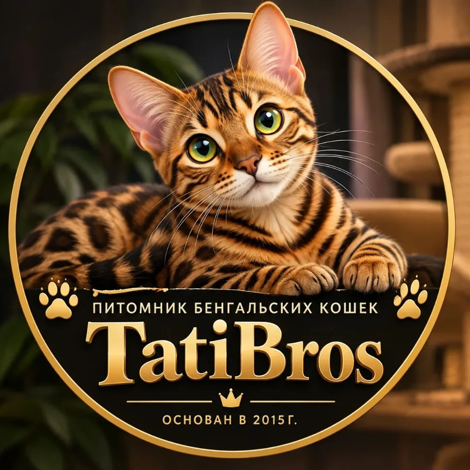 𝐓𝐚𝐭𝐢𝐁𝐫𝐨'𝐬 питомник кошек бенгальской породы ТатиБро — канал в мессенджере MAX