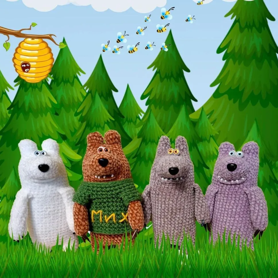Прикольные вязаные игрушки. МК, схемы — канал в мессенджере MAX