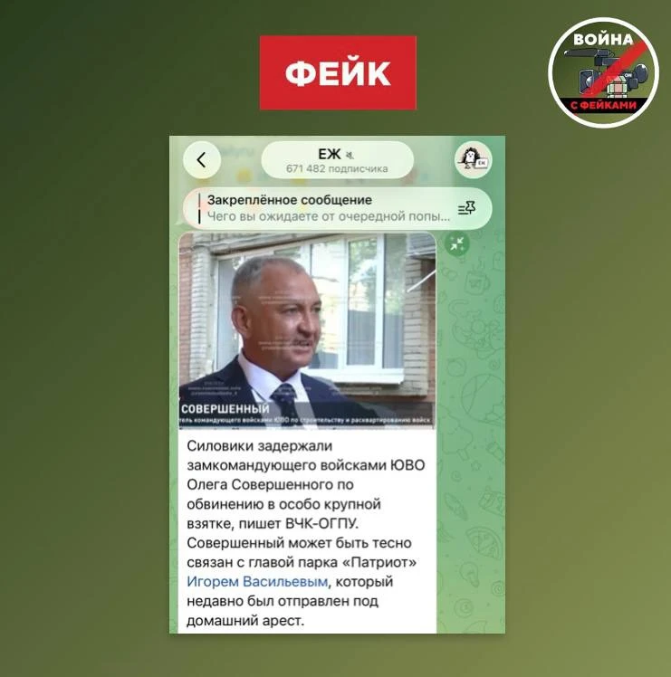 Изображение из сообщения канала