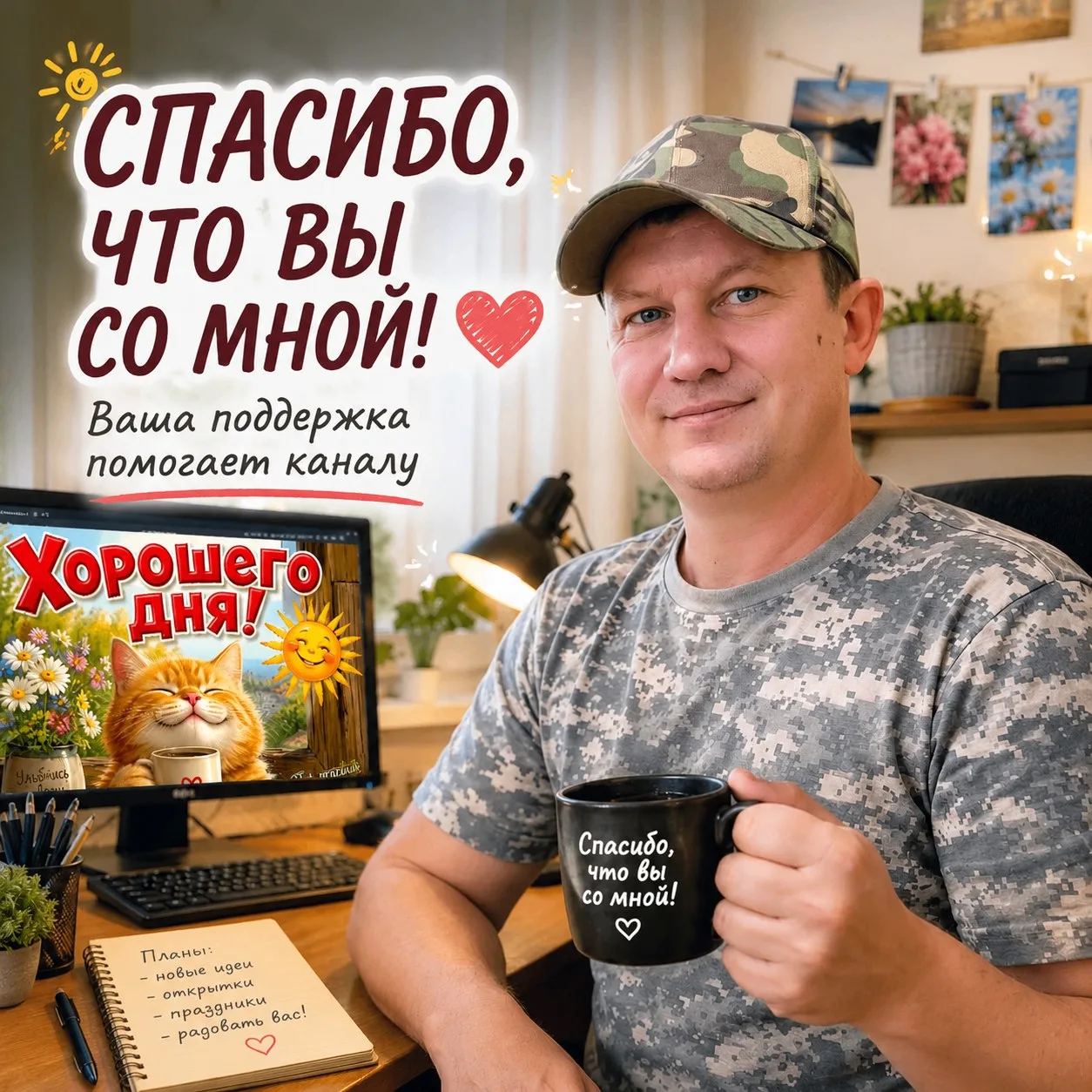 Изображение из сообщения канала