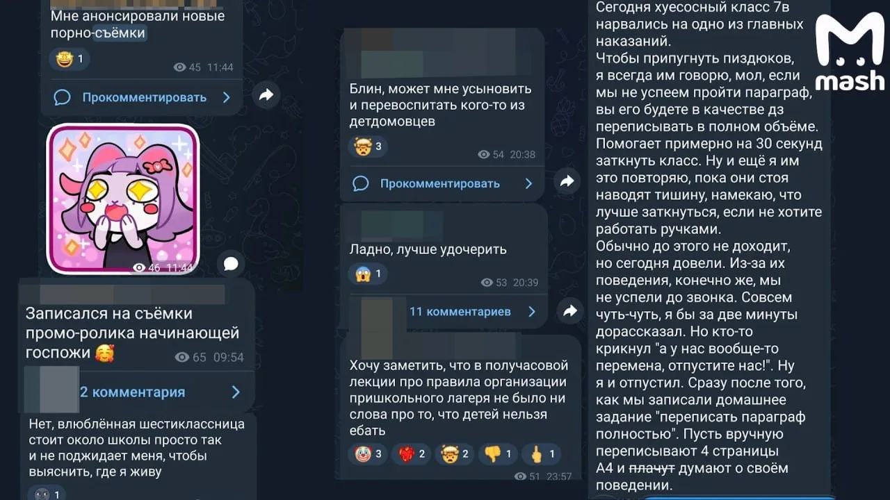 Изображение из сообщения канала