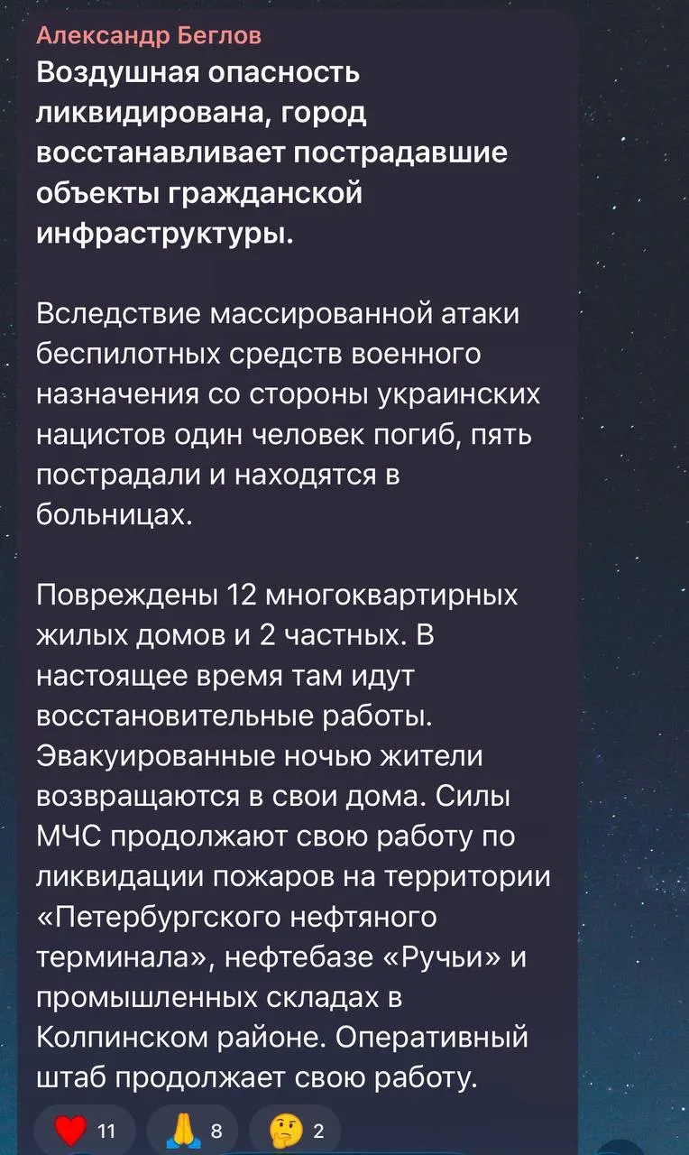 Изображение из сообщения канала