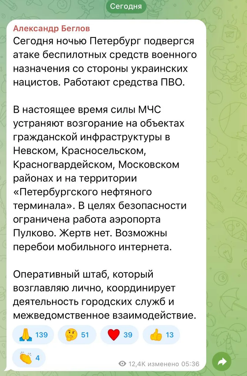 Изображение из сообщения канала
