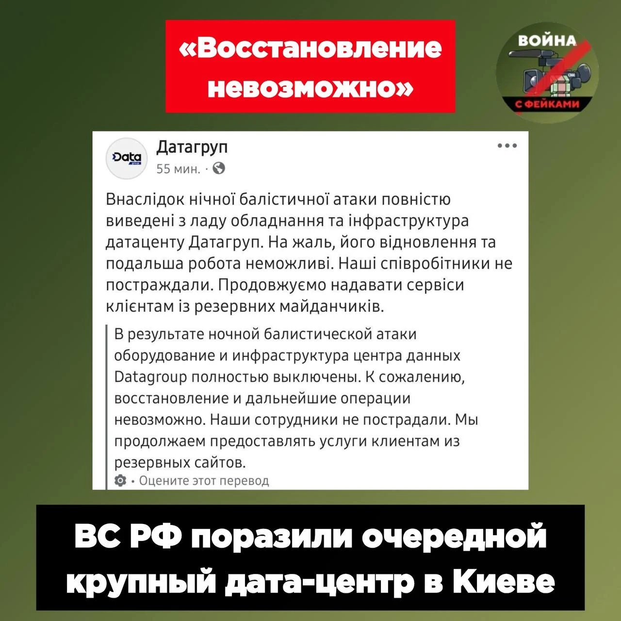 Изображение из сообщения канала