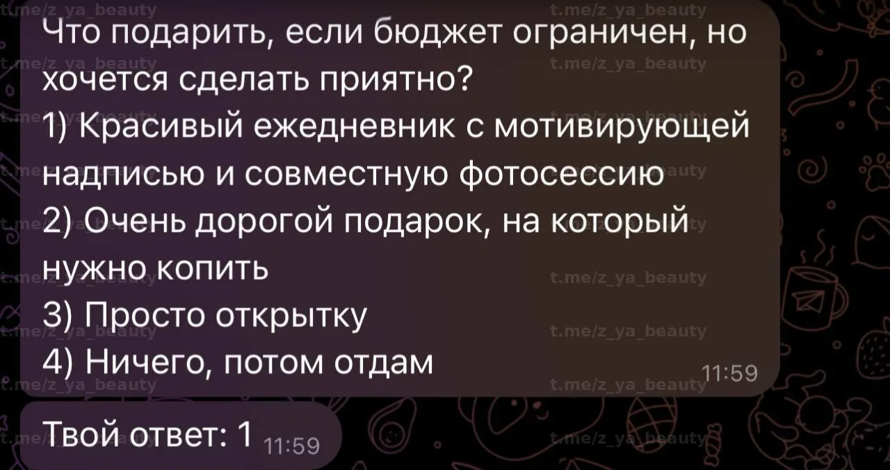 Изображение из сообщения канала