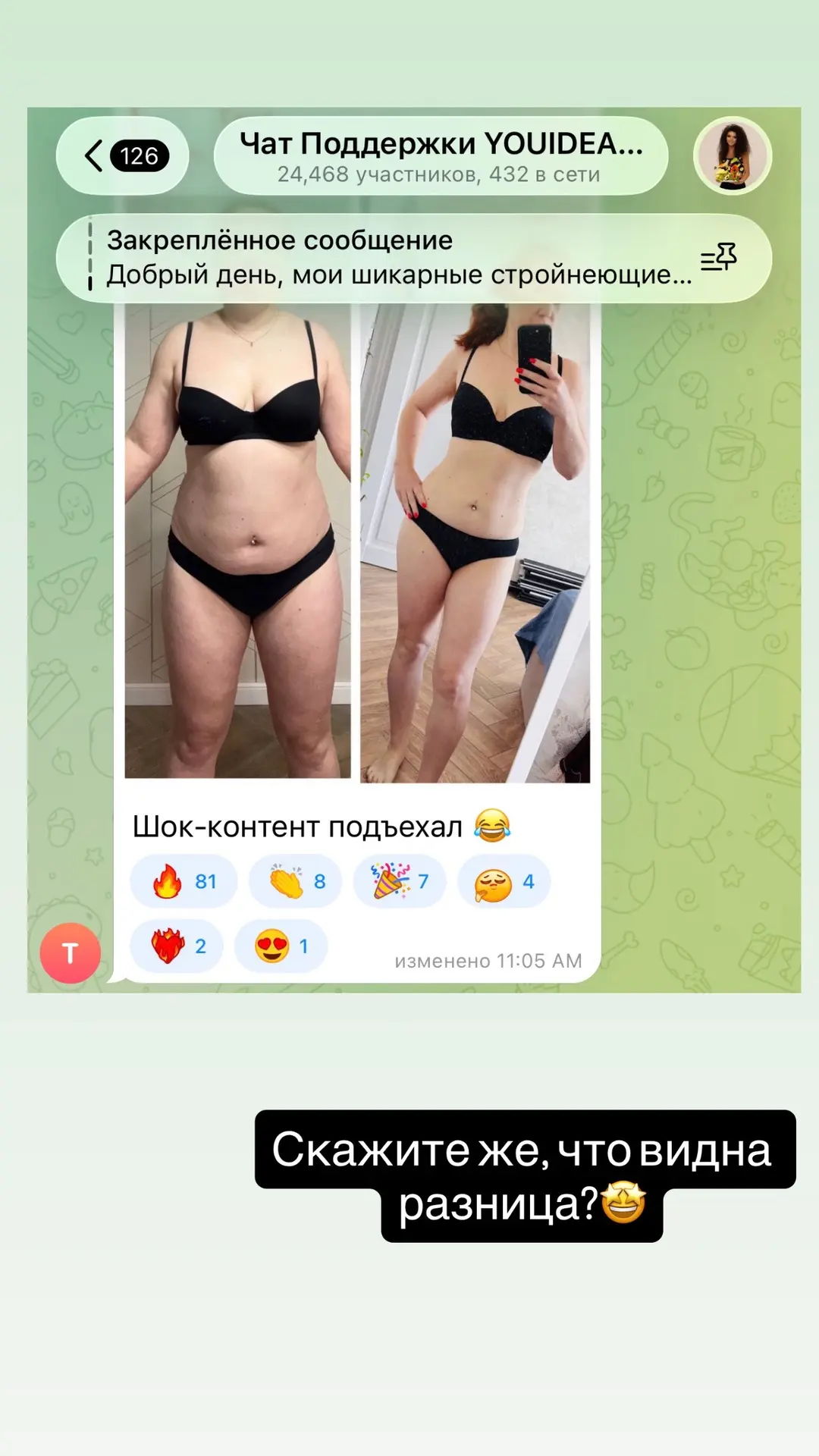Изображение из сообщения канала
