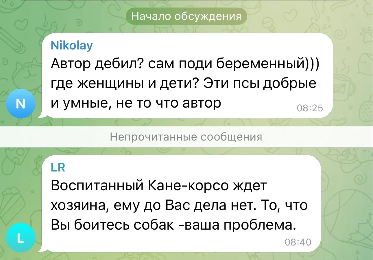 Изображение из сообщения канала