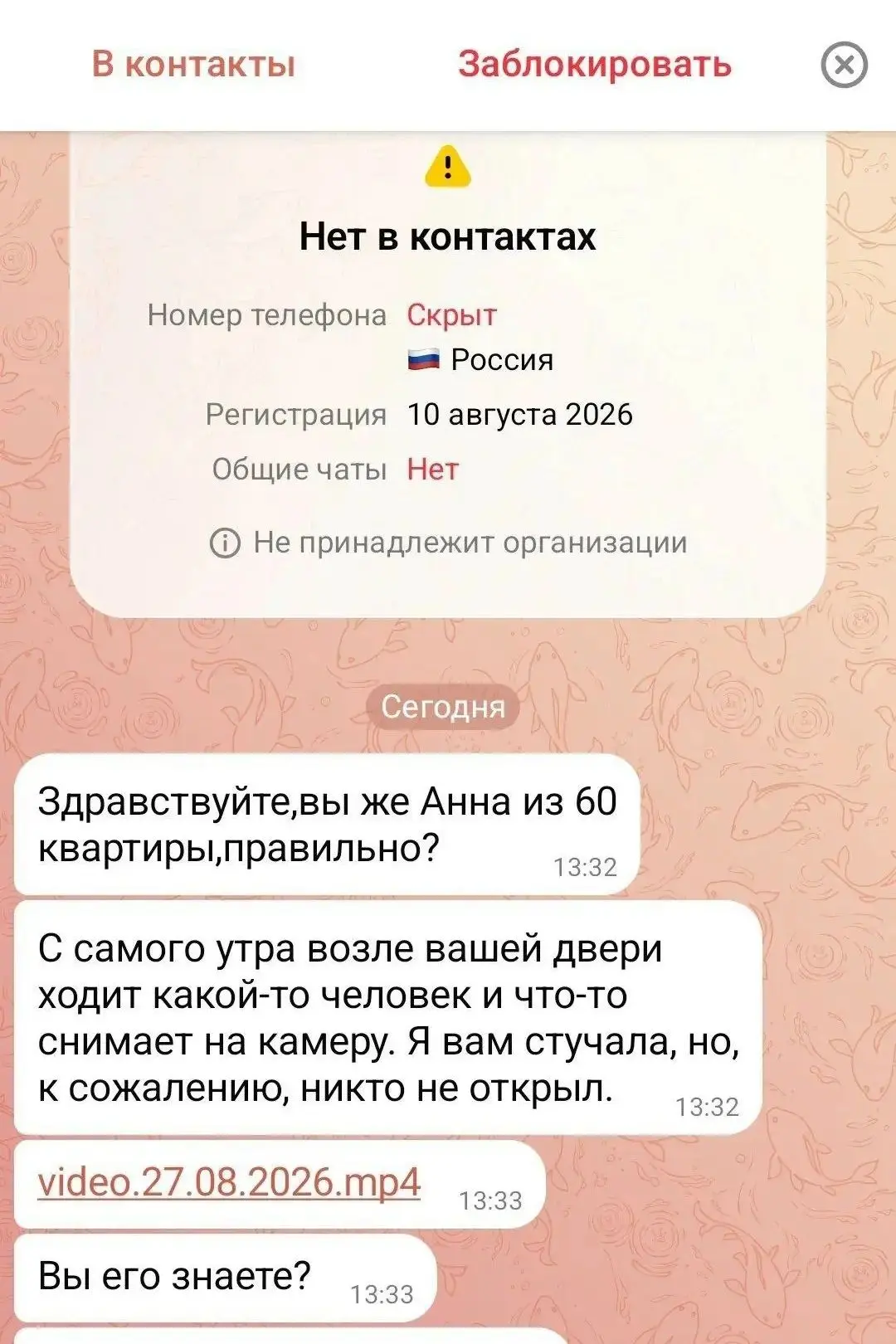 Изображение из сообщения канала