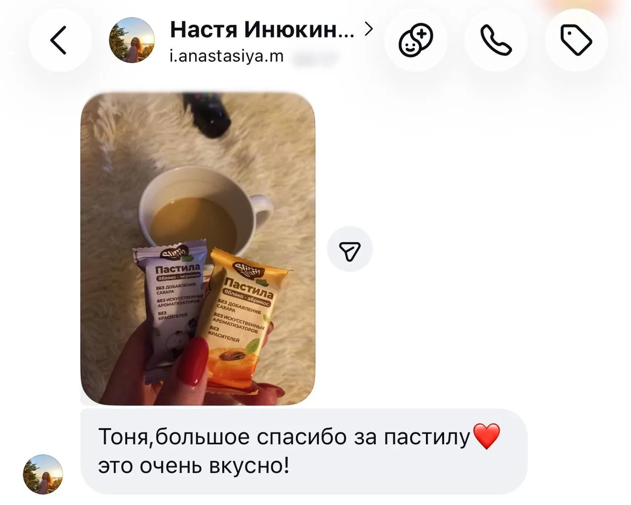 Изображение из сообщения канала
