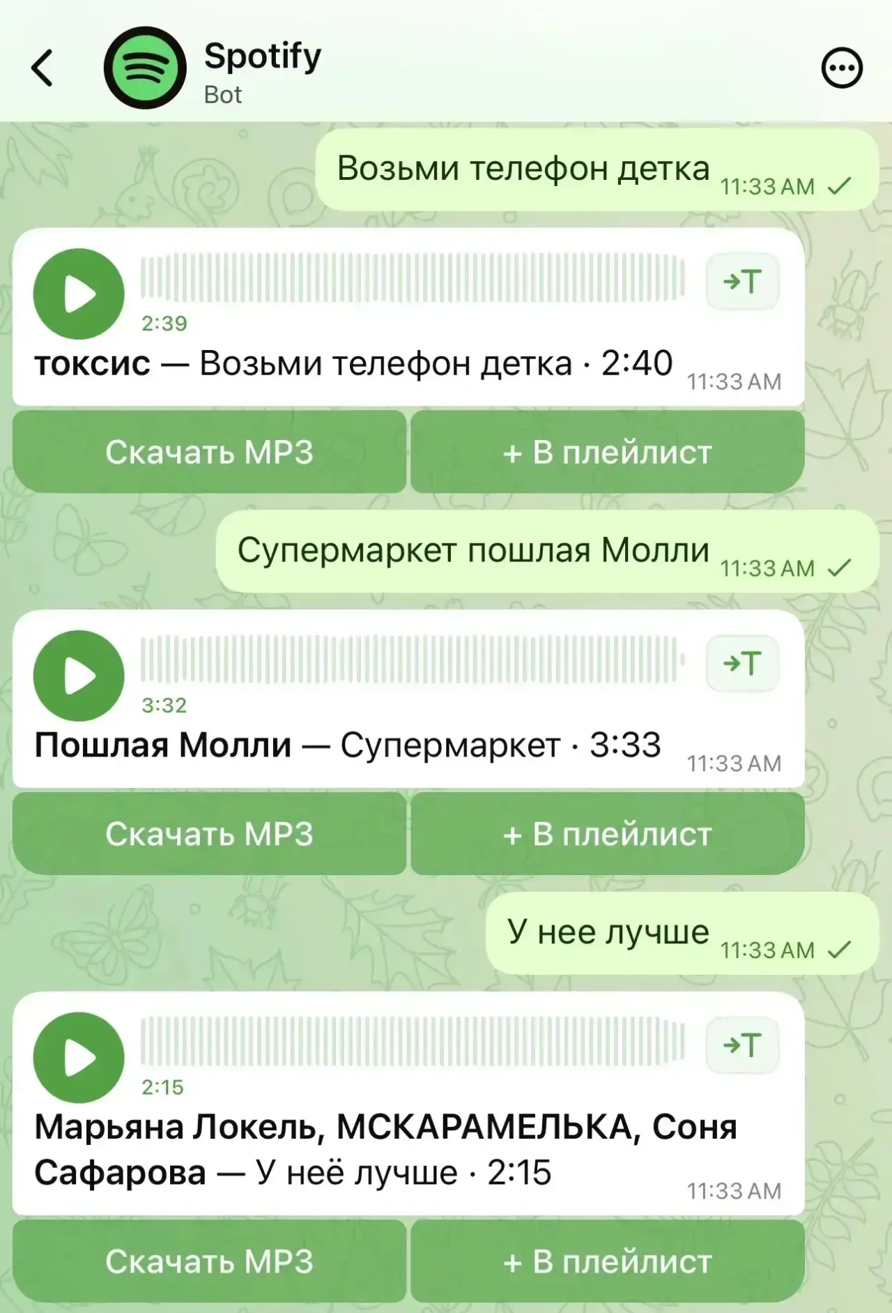 Изображение из сообщения канала