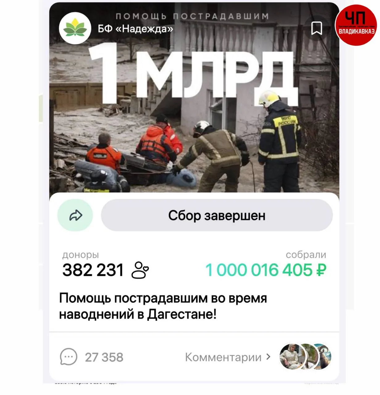Изображение из сообщения канала