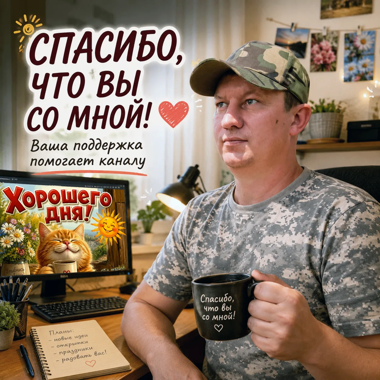 Изображение из сообщения канала