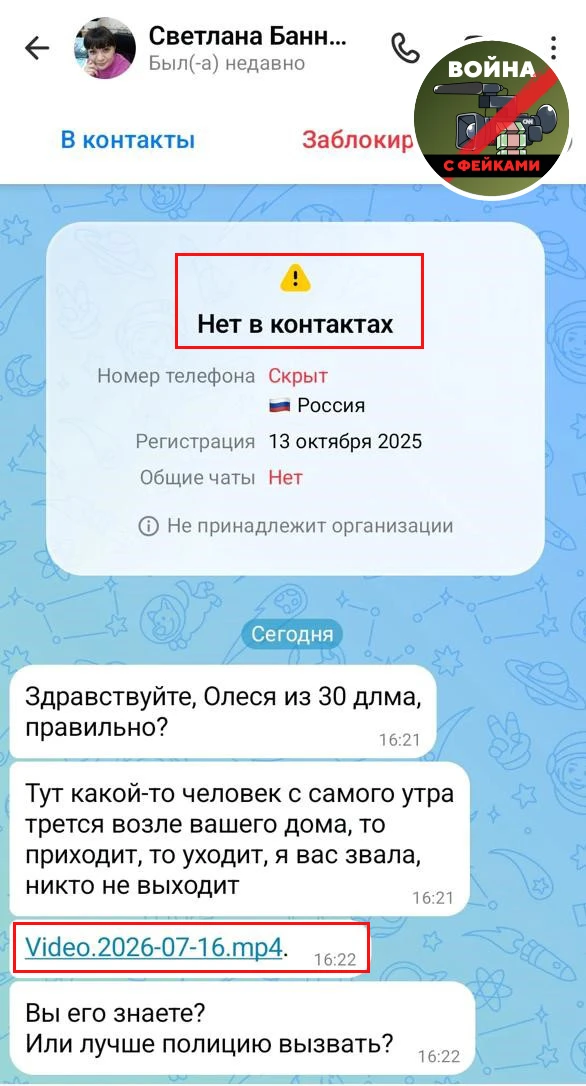 Изображение из сообщения канала