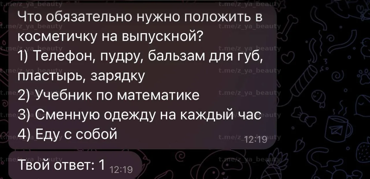 Изображение из сообщения канала
