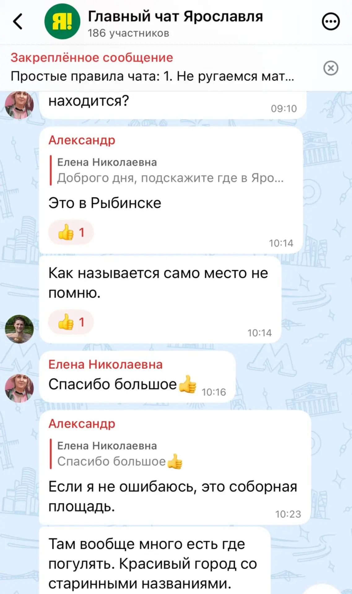 Изображение из сообщения канала