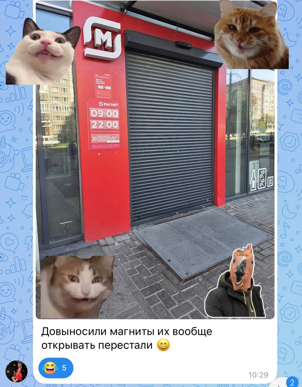 Изображение из сообщения канала