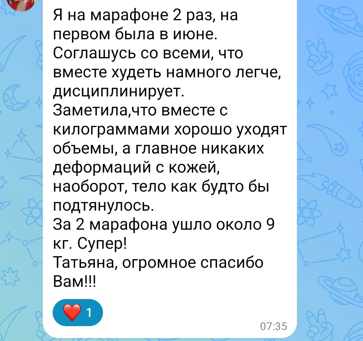 Изображение из сообщения канала