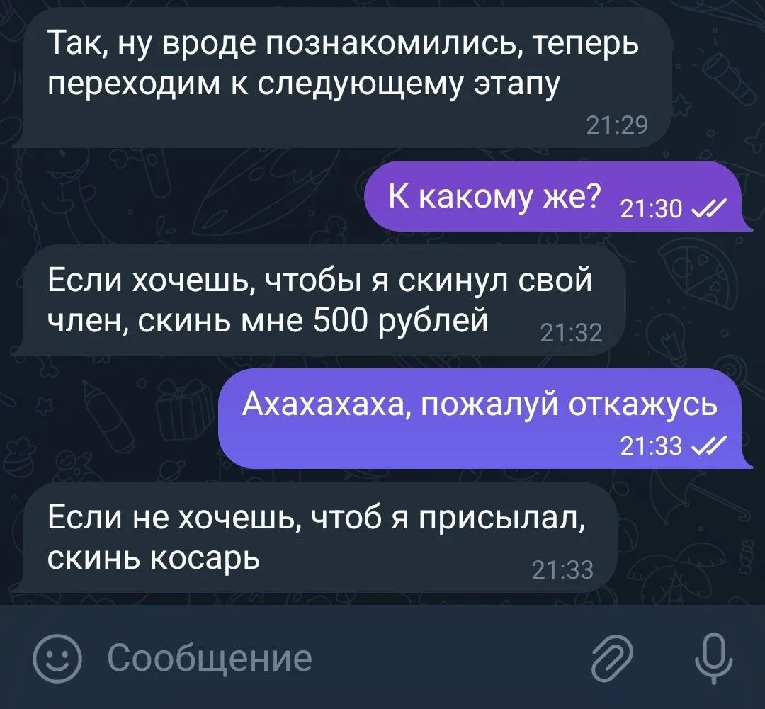 Изображение из сообщения канала