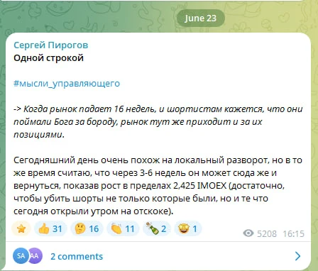 Изображение из сообщения канала