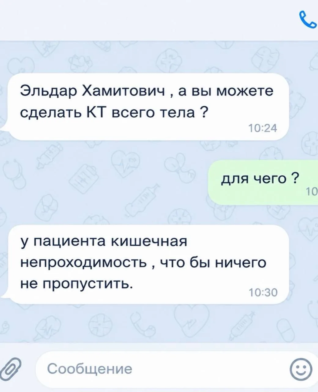 Изображение из сообщения канала