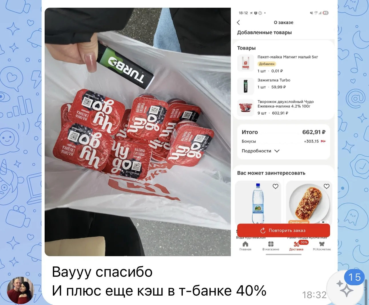 Изображение из сообщения канала