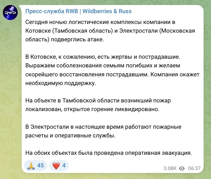 Изображение из сообщения канала