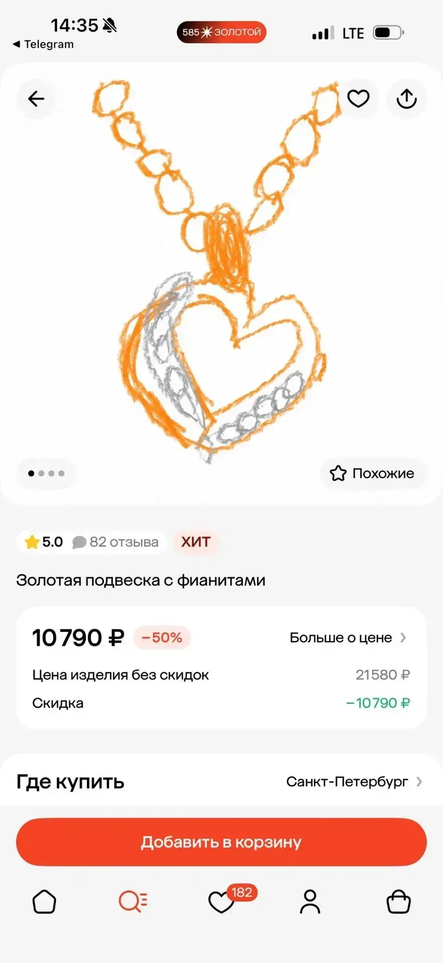 Изображение из сообщения канала
