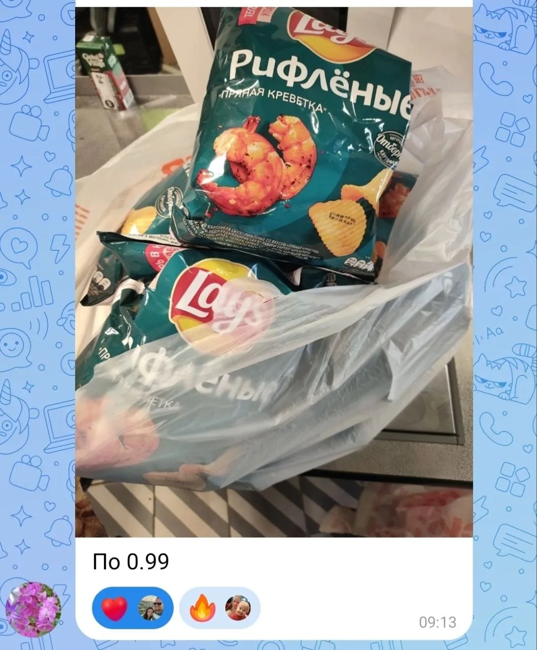 Изображение из сообщения канала