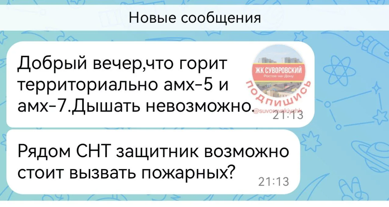 Изображение из сообщения канала